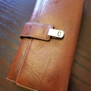 Vintage brown leather wallet